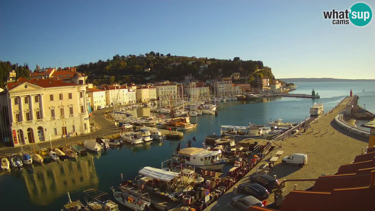 Live webcam from Piran “Mandrač” – Amazing live view from Villa Piranesi