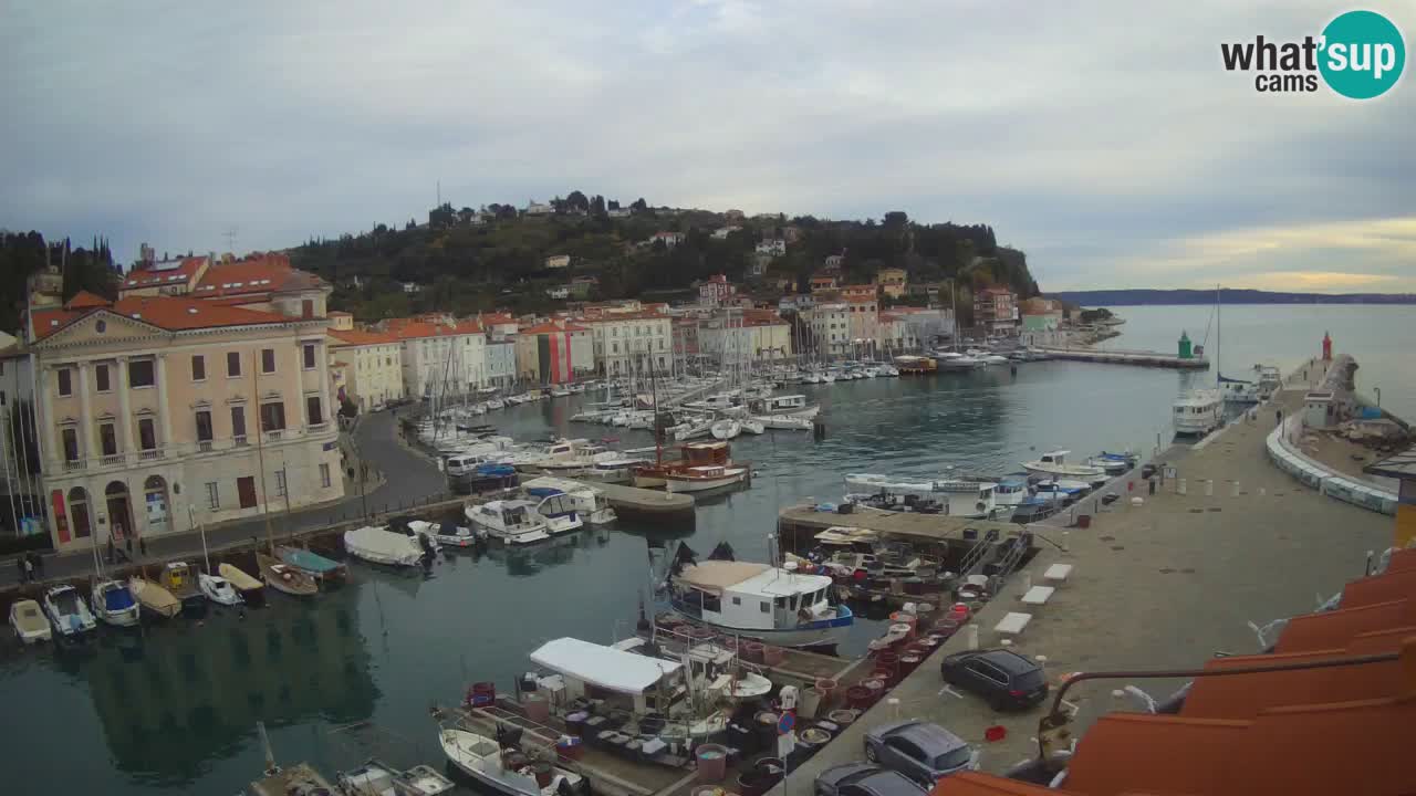 Live-Webcam aus Piran “Mandrač” – Erstaunliche Live-Ansicht von Villa Piranesi