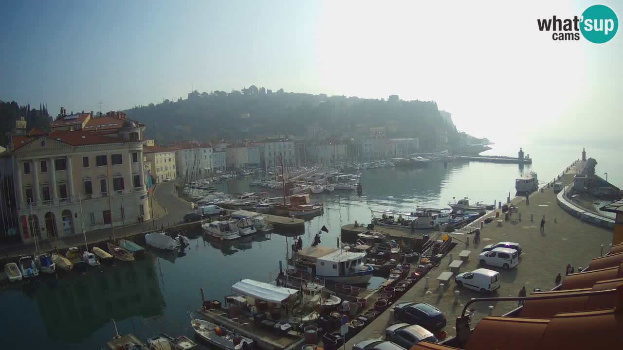 Live webcam from Piran “Mandrač” – Amazing live view from Villa Piranesi