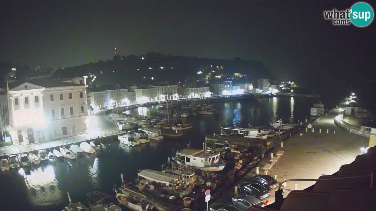 Webcam en direct de Piran “Mandrač” – Incroyable vue en direct de la Villa Piranesi