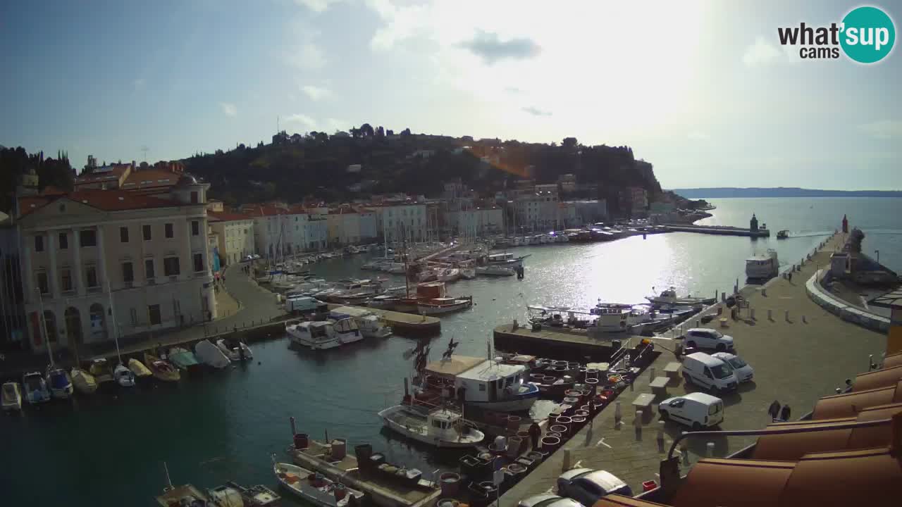 Live-Webcam aus Piran “Mandrač” – Erstaunliche Live-Ansicht von Villa Piranesi