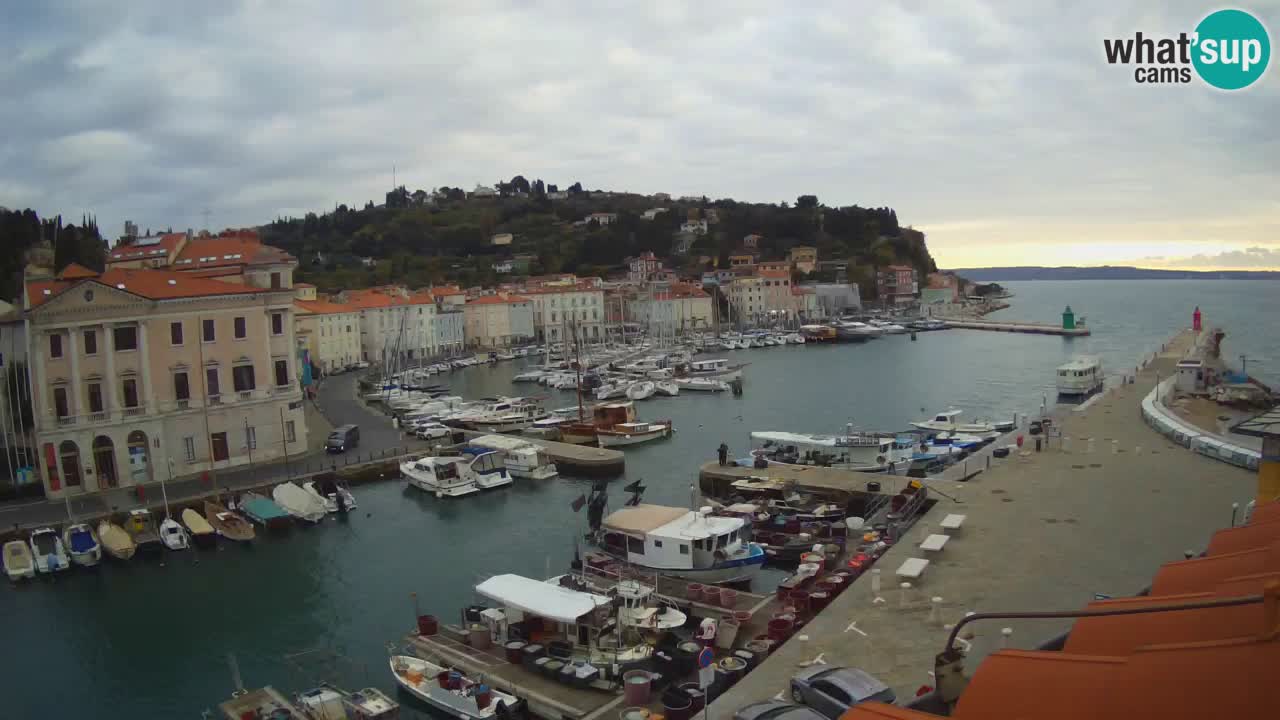 Live webcam from Piran “Mandrač” – Amazing live view from Villa Piranesi
