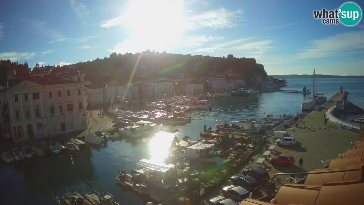 Live webcam da Pirano “Mandrač” – Splendida vista live da Villa Piranesi