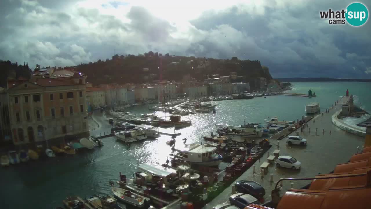 Live webcam from Piran “Mandrač” – Amazing live view from Villa Piranesi