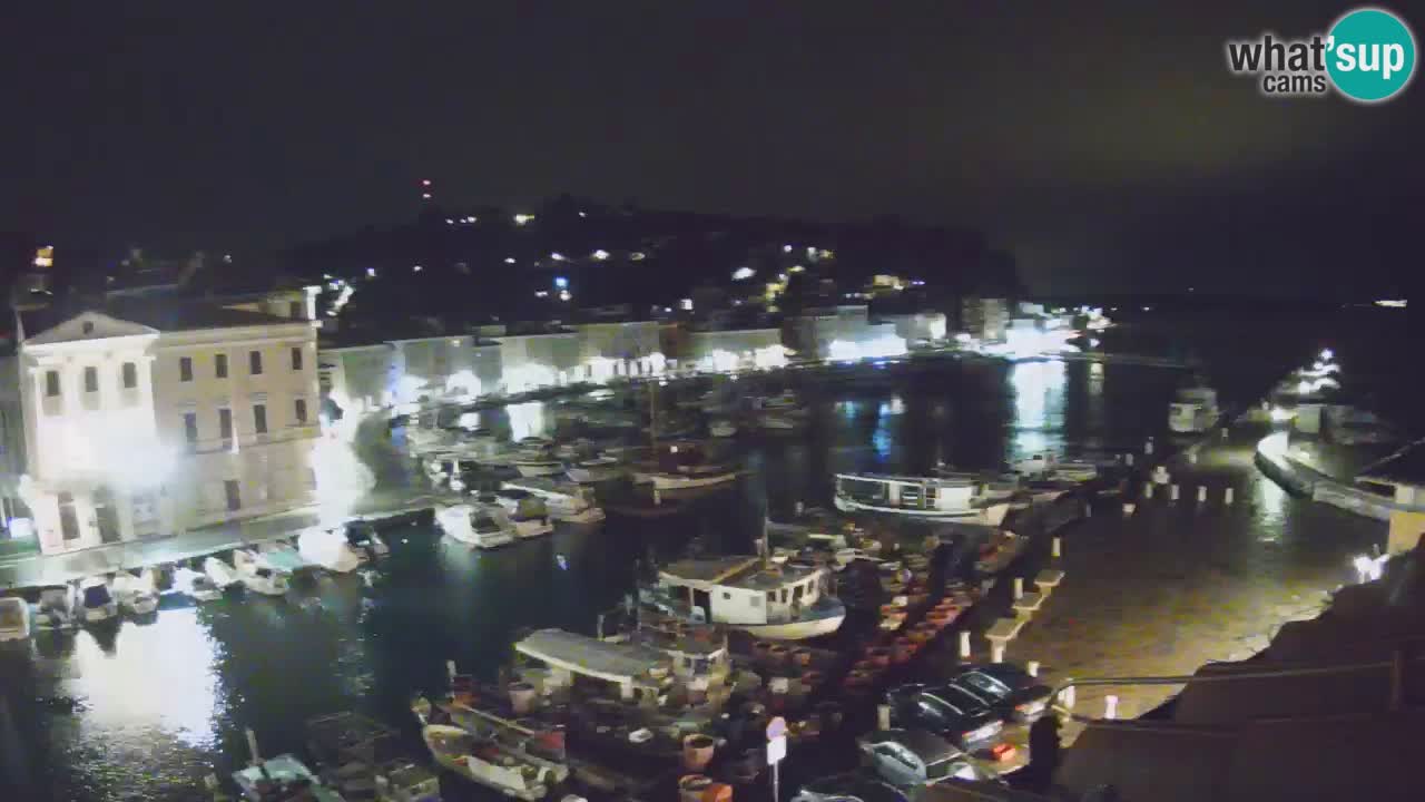 Webcam en direct de Piran “Mandrač” – Incroyable vue en direct de la Villa Piranesi