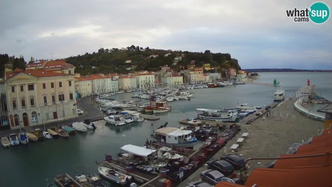 Live webcam from Piran “Mandrač” – Amazing live view from Villa Piranesi