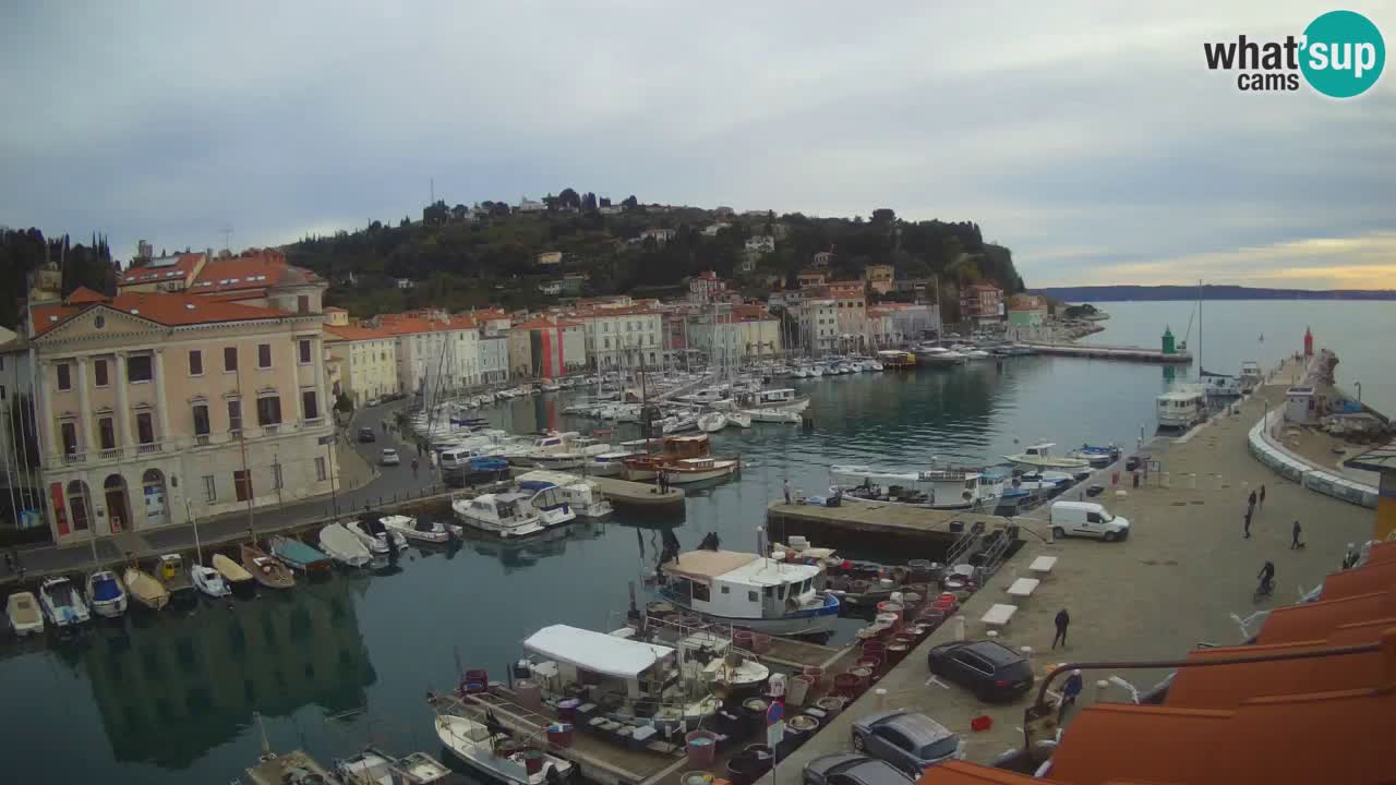 Live-Webcam aus Piran “Mandrač” – Erstaunliche Live-Ansicht von Villa Piranesi
