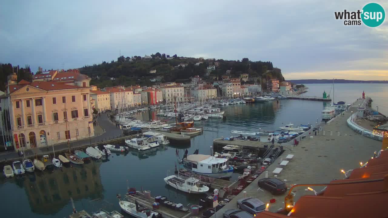 Live-Webcam aus Piran “Mandrač” – Erstaunliche Live-Ansicht von Villa Piranesi