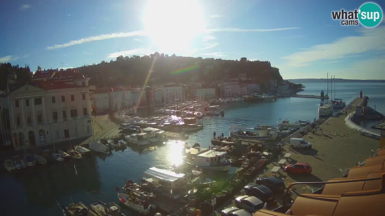 Live-Webcam aus Piran “Mandrač” – Erstaunliche Live-Ansicht von Villa Piranesi