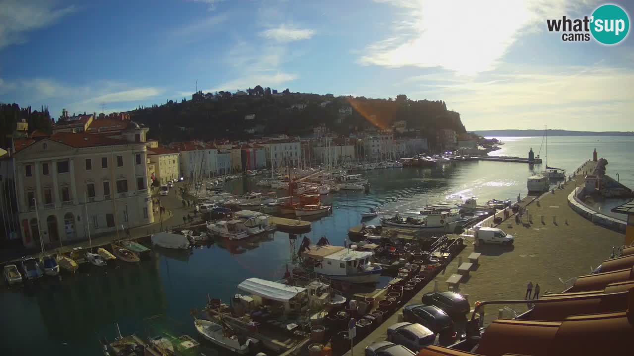 Live webcam from Piran “Mandrač” – Amazing live view from Villa Piranesi