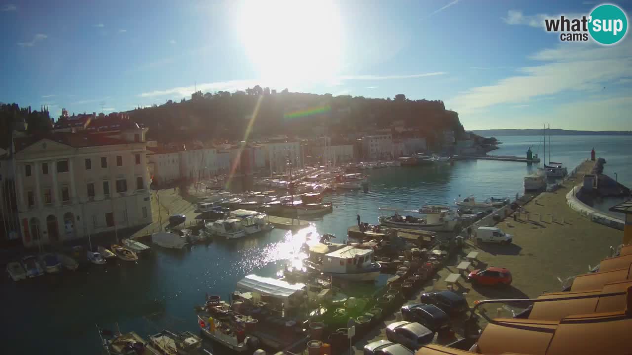 Live webcam from Piran “Mandrač” – Amazing live view from Villa Piranesi