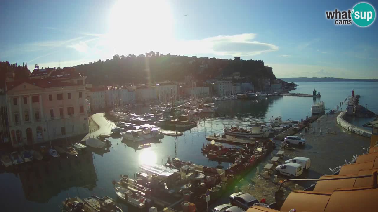 Live webcam from Piran “Mandrač” – Amazing live view from Villa Piranesi