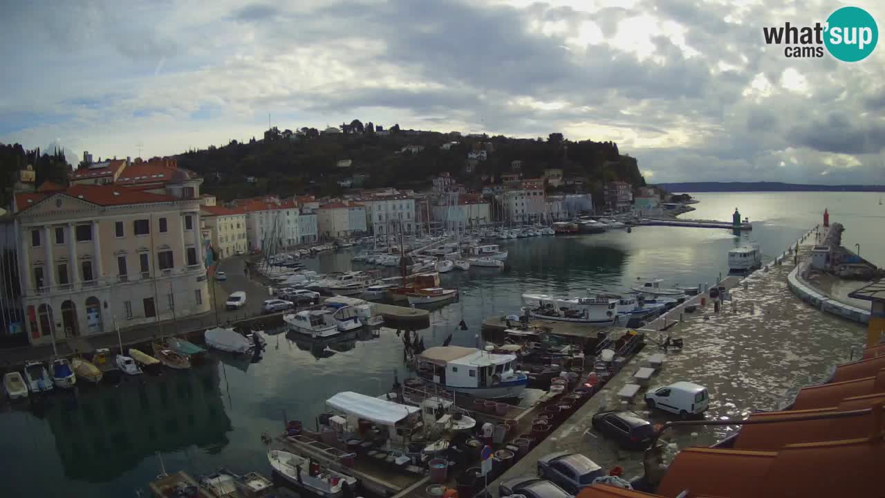 Live-Webcam aus Piran “Mandrač” – Erstaunliche Live-Ansicht von Villa Piranesi