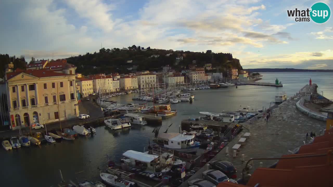 Live-Webcam aus Piran “Mandrač” – Erstaunliche Live-Ansicht von Villa Piranesi