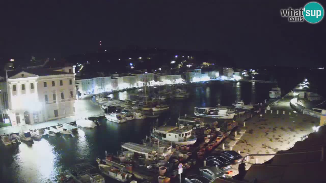 Webcam en direct de Piran “Mandrač” – Incroyable vue en direct de la Villa Piranesi