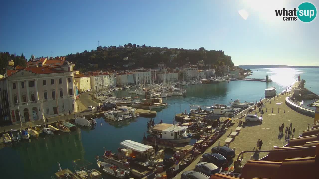 Live webcam da Pirano “Mandrač” – Splendida vista live da Villa Piranesi