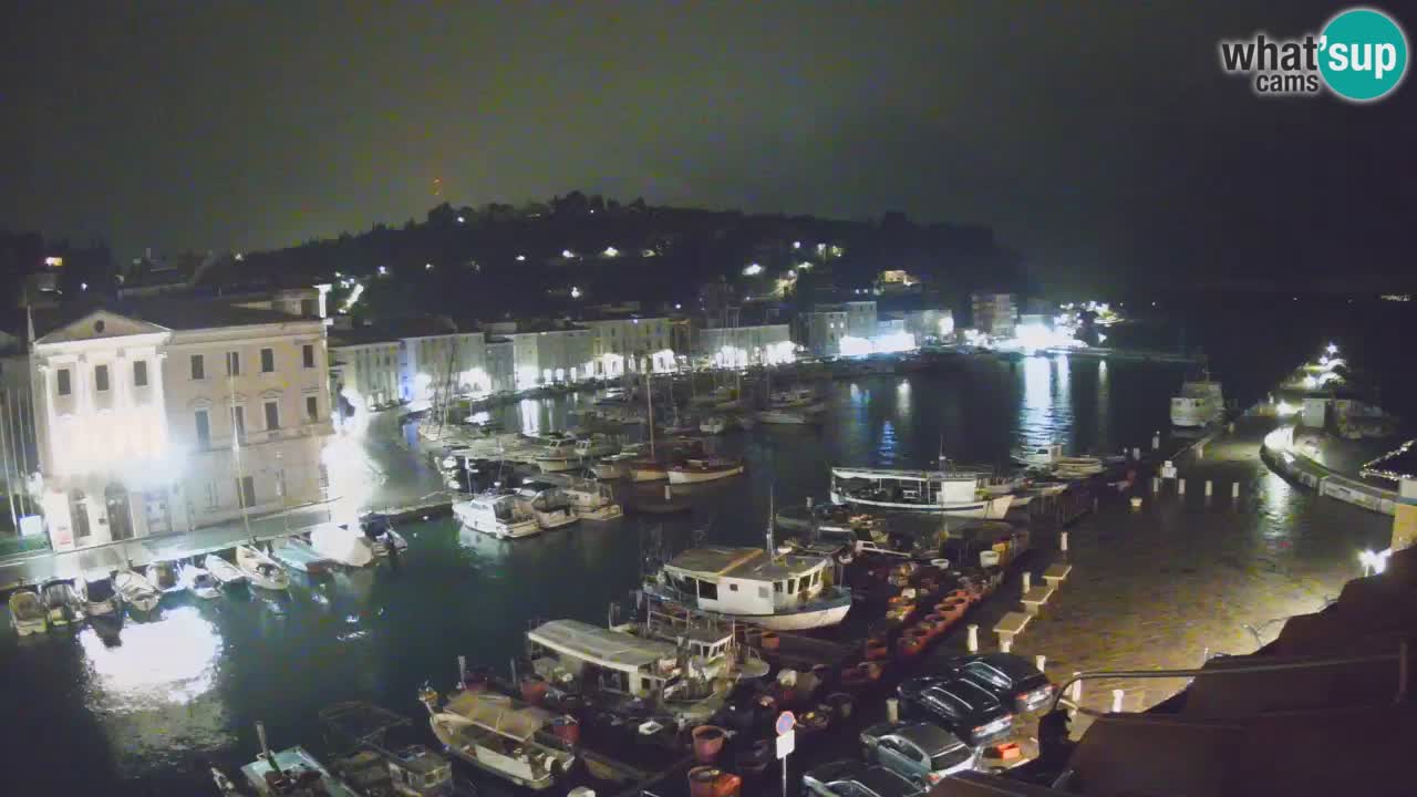 Webcam en direct de Piran “Mandrač” – Incroyable vue en direct de la Villa Piranesi
