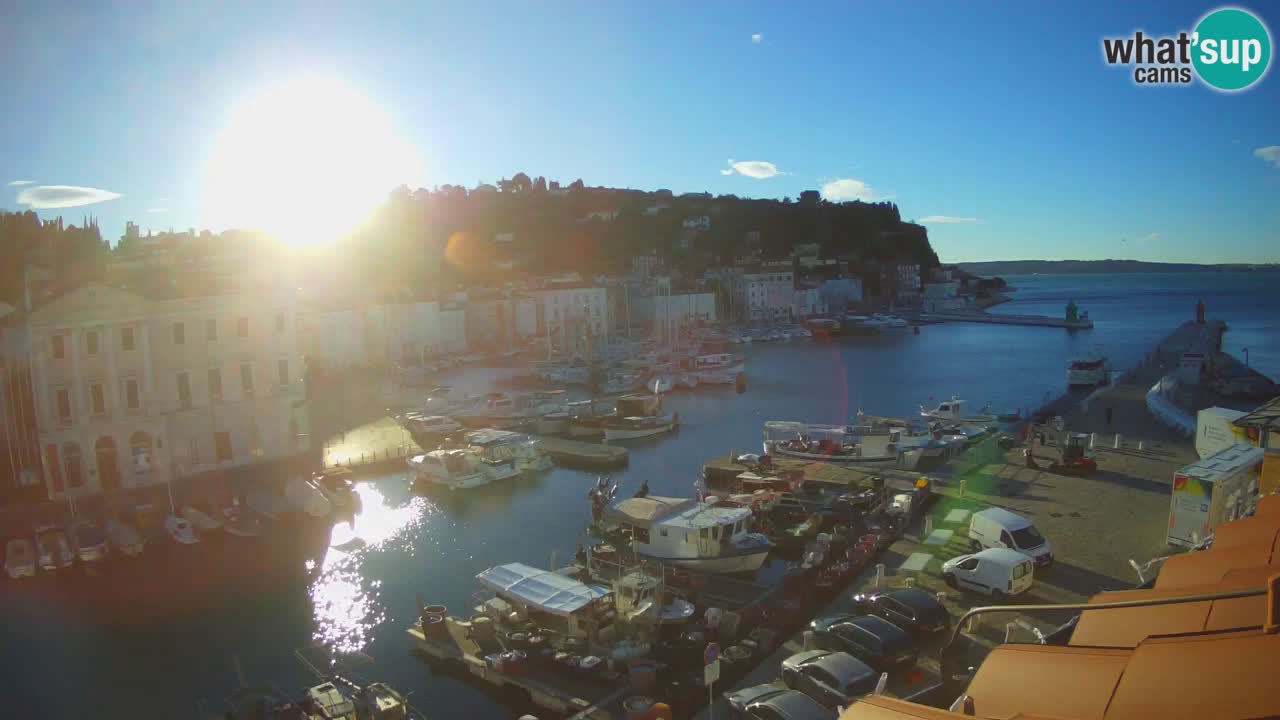 Live-Webcam aus Piran “Mandrač” – Erstaunliche Live-Ansicht von Villa Piranesi