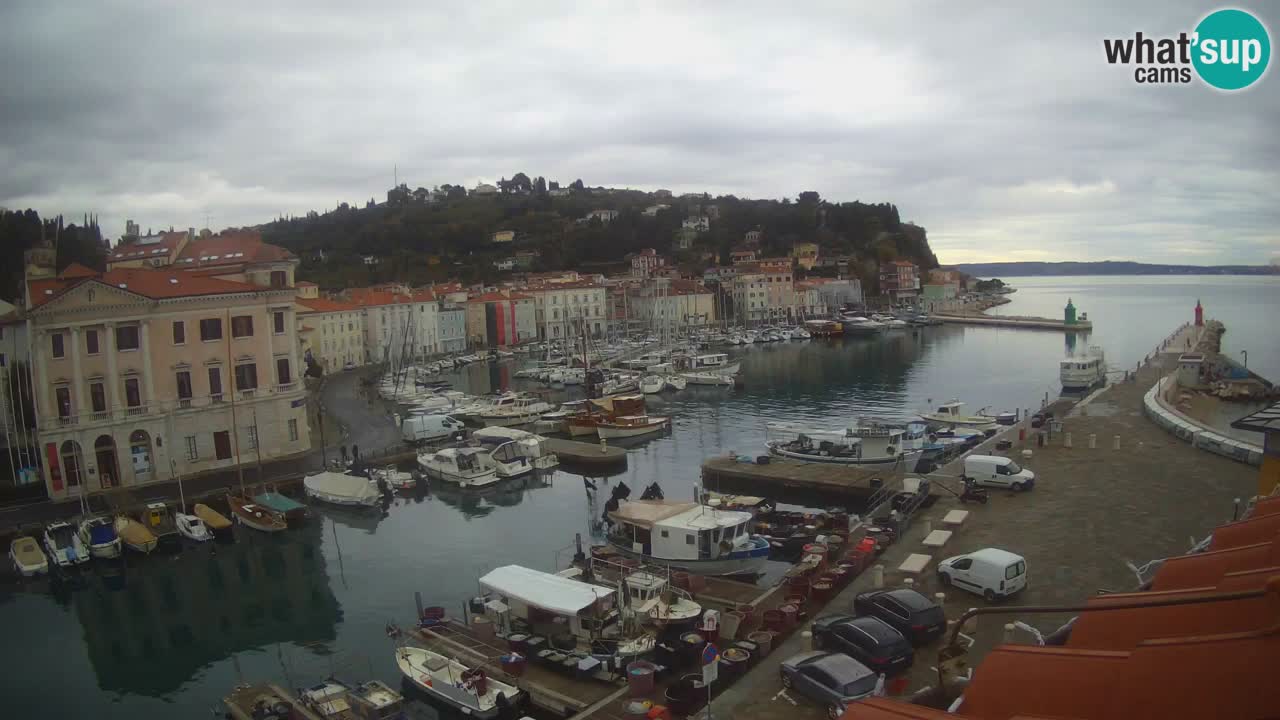 Live webcam from Piran “Mandrač” – Amazing live view from Villa Piranesi