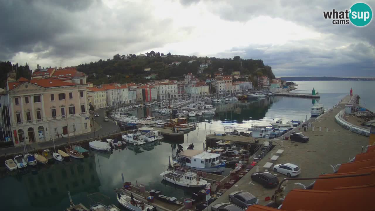 Live webcam da Pirano “Mandrač” – Splendida vista live da Villa Piranesi
