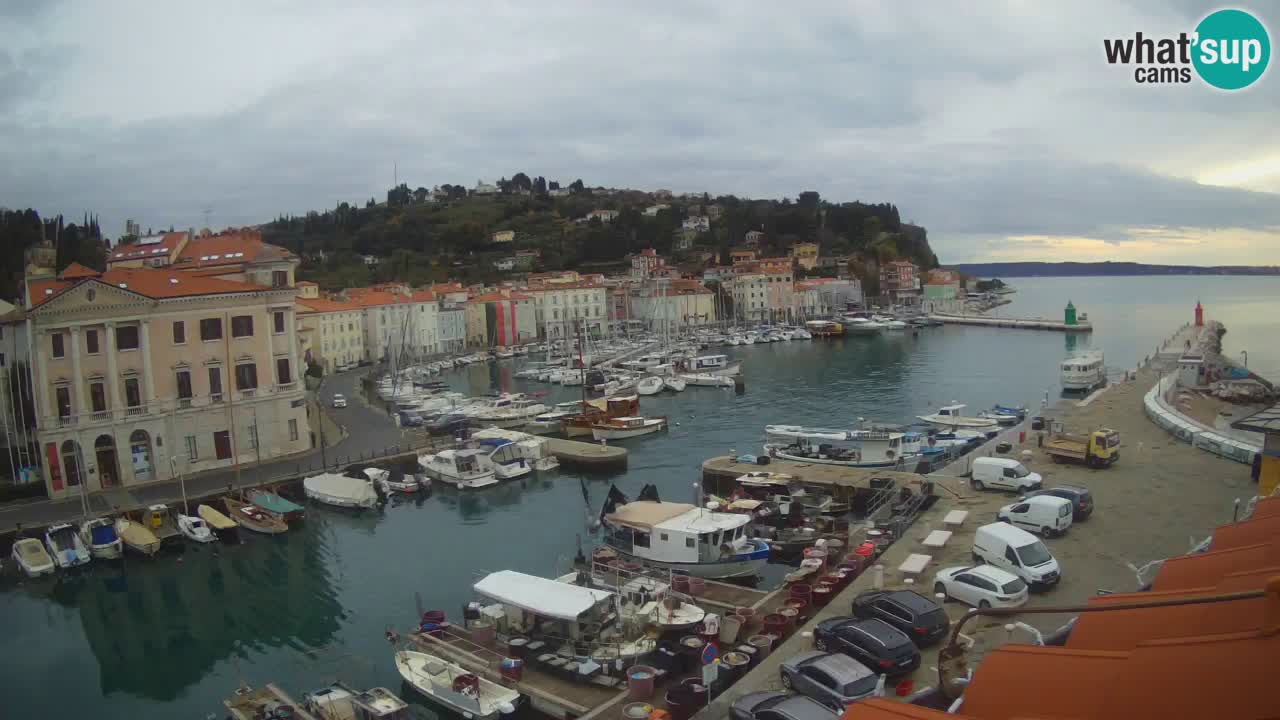 Live-Webcam aus Piran “Mandrač” – Erstaunliche Live-Ansicht von Villa Piranesi