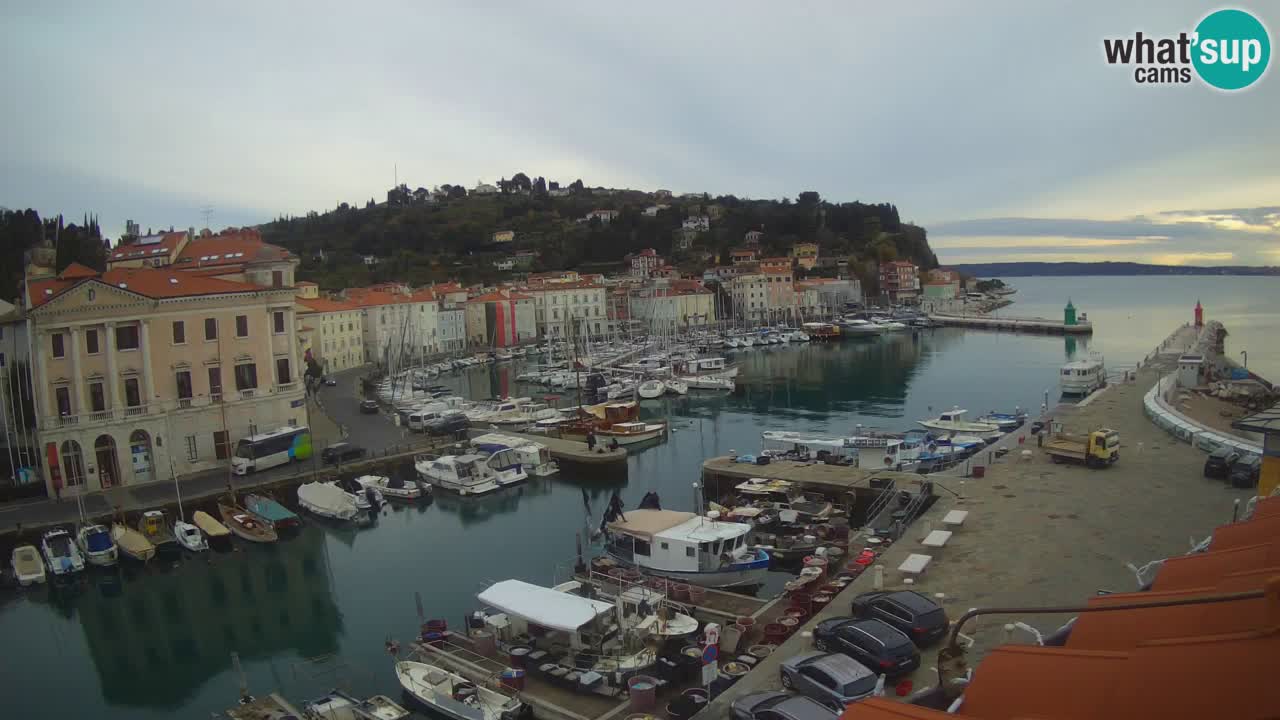 Live webcam from Piran “Mandrač” – Amazing live view from Villa Piranesi