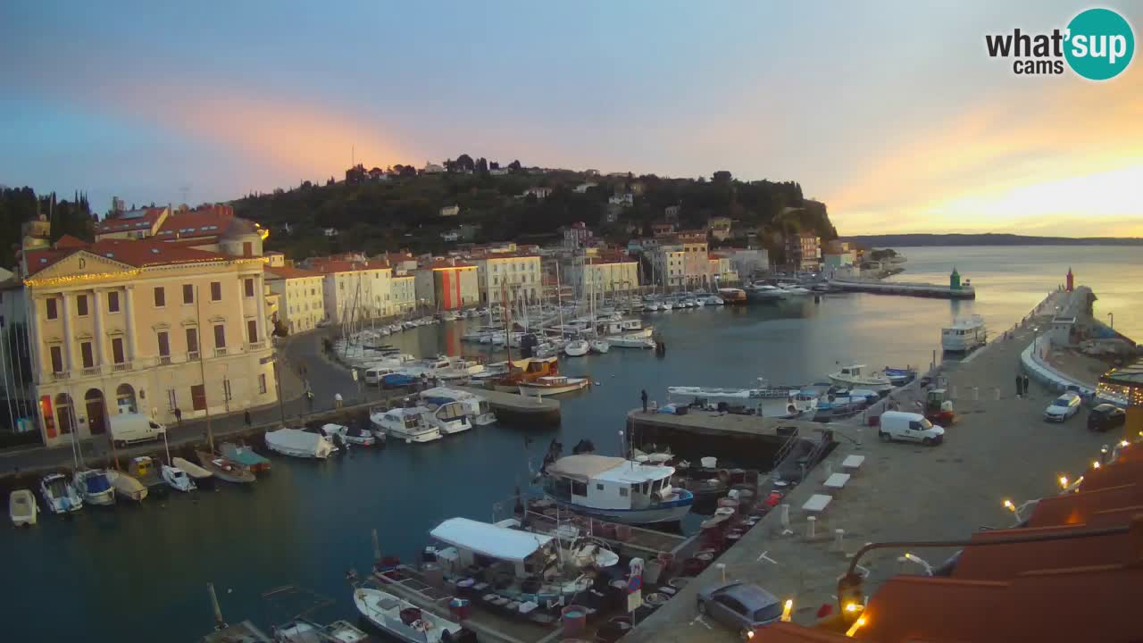 Live-Webcam aus Piran “Mandrač” – Erstaunliche Live-Ansicht von Villa Piranesi