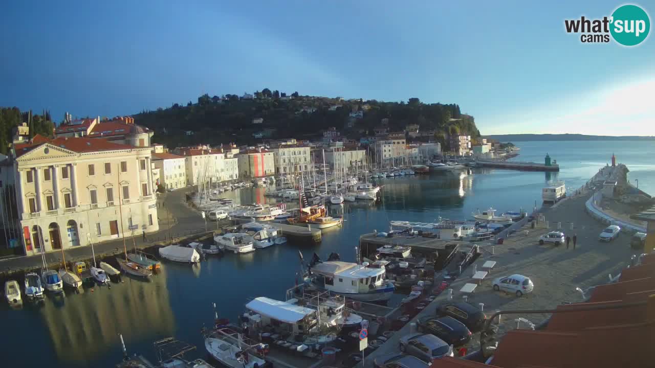 Live-Webcam aus Piran “Mandrač” – Erstaunliche Live-Ansicht von Villa Piranesi