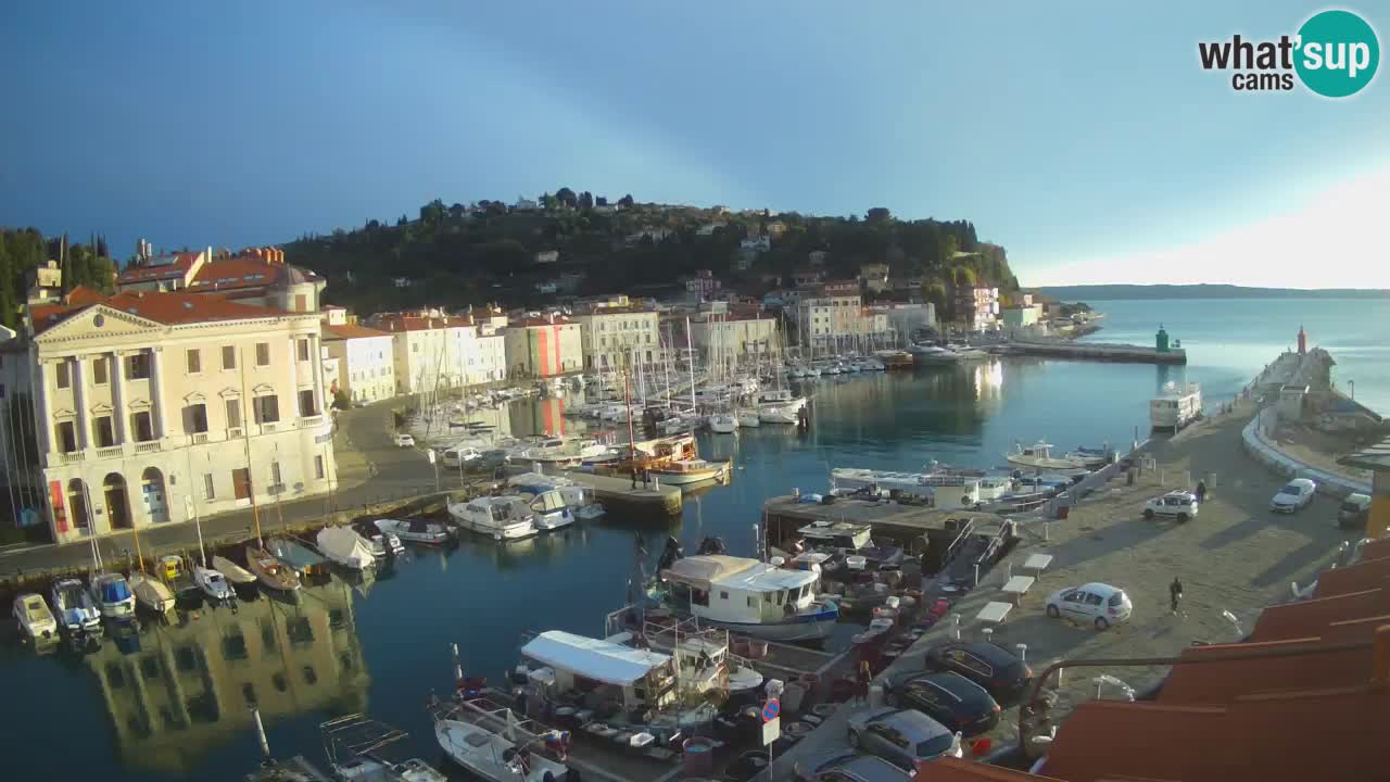 Live-Webcam aus Piran “Mandrač” – Erstaunliche Live-Ansicht von Villa Piranesi