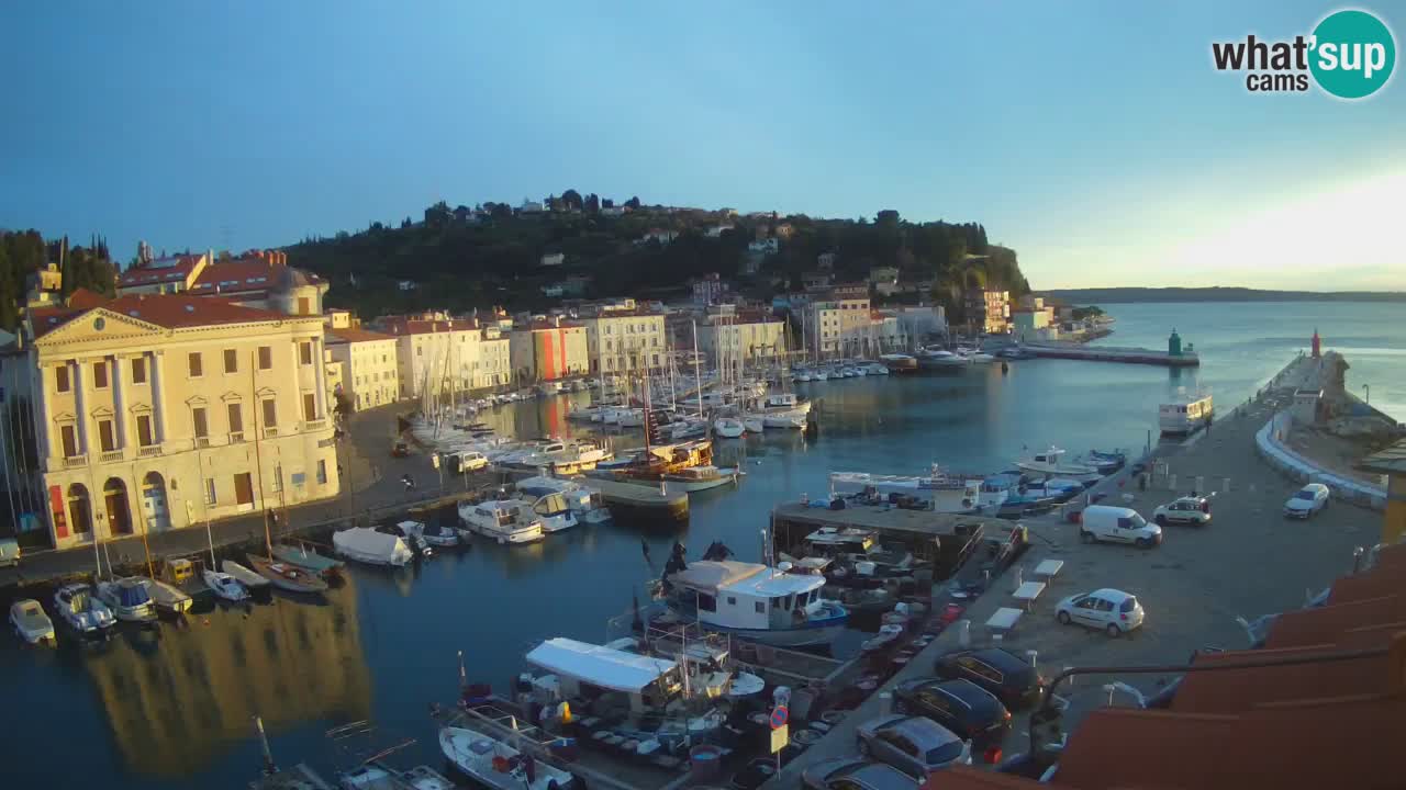 Live webcam da Pirano “Mandrač” – Splendida vista live da Villa Piranesi