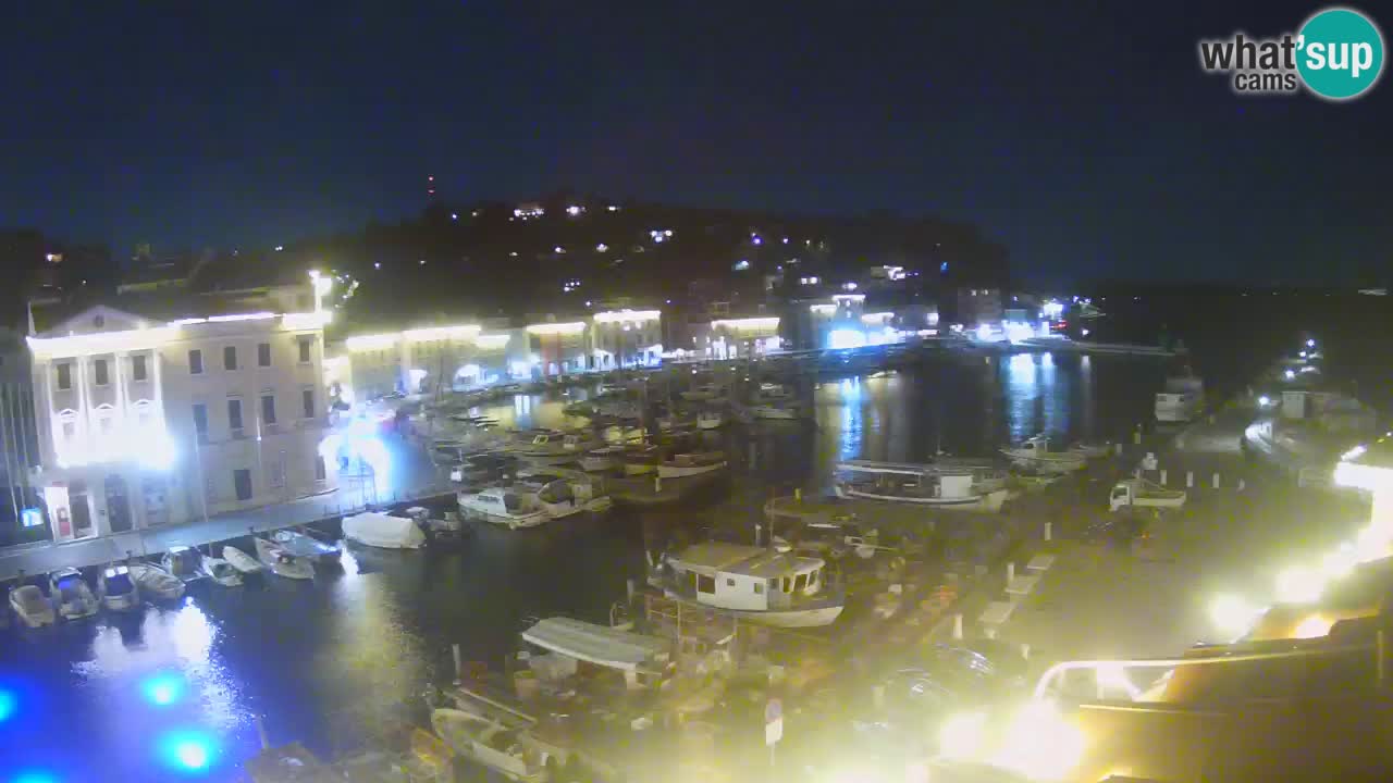 Webcam en direct de Piran “Mandrač” – Incroyable vue en direct de la Villa Piranesi