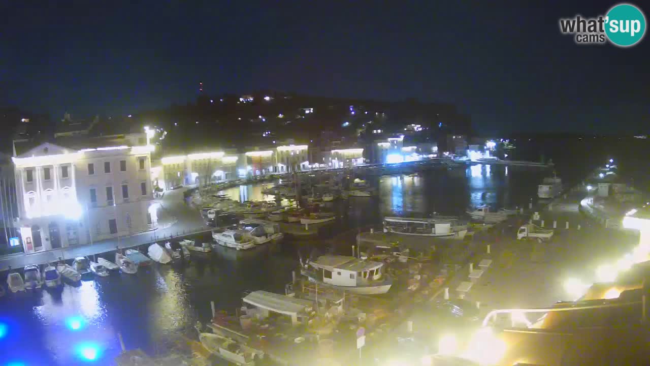 Webcam en direct de Piran “Mandrač” – Incroyable vue en direct de la Villa Piranesi