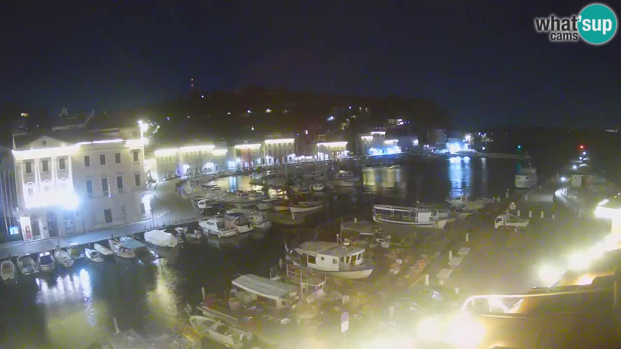 Webcam en direct de Piran “Mandrač” – Incroyable vue en direct de la Villa Piranesi