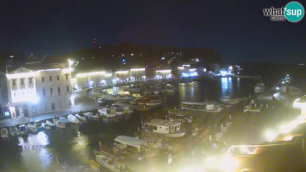 Webcam en direct de Piran “Mandrač” – Incroyable vue en direct de la Villa Piranesi