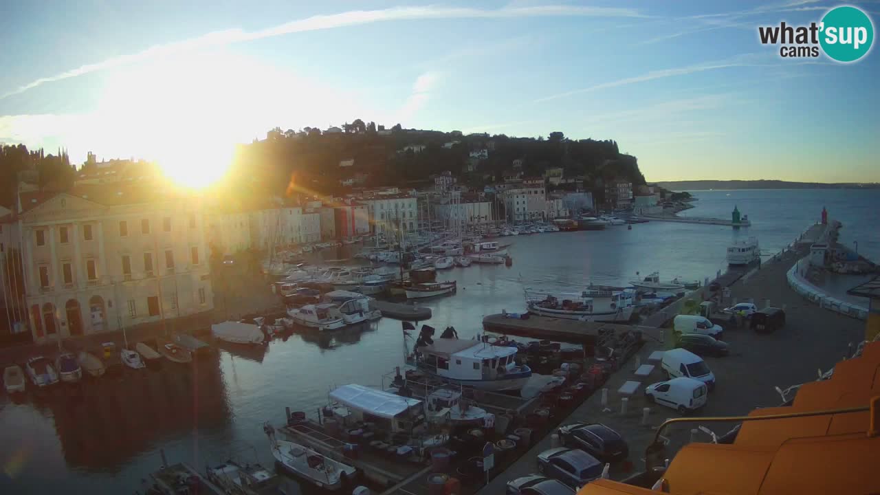 Live-Webcam aus Piran “Mandrač” – Erstaunliche Live-Ansicht von Villa Piranesi