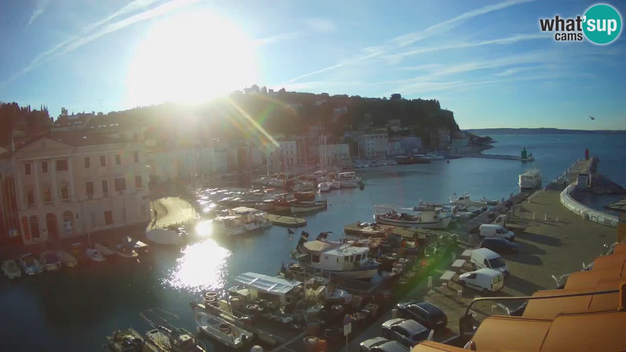 Live webcam from Piran “Mandrač” – Amazing live view from Villa Piranesi