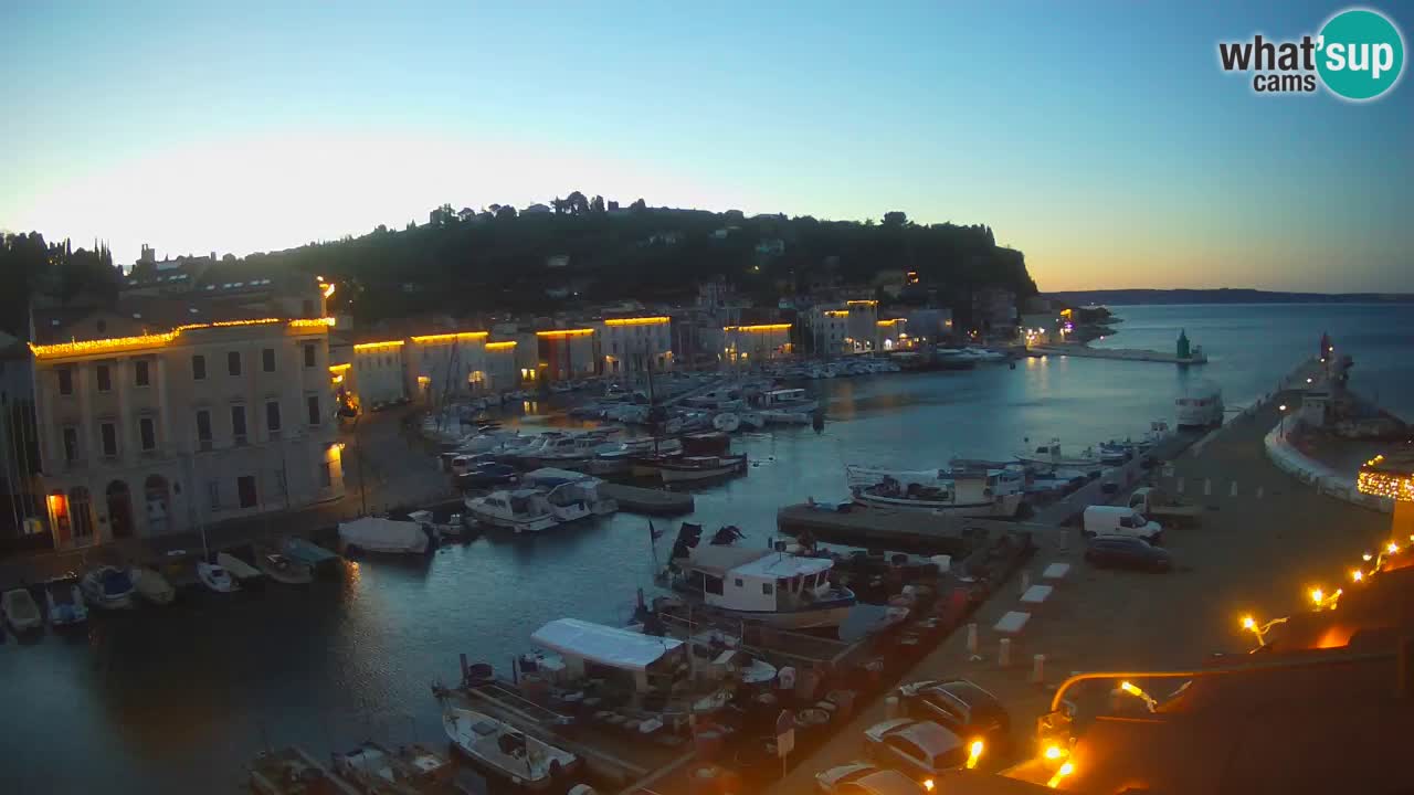 Live webcam da Pirano “Mandrač” – Splendida vista live da Villa Piranesi