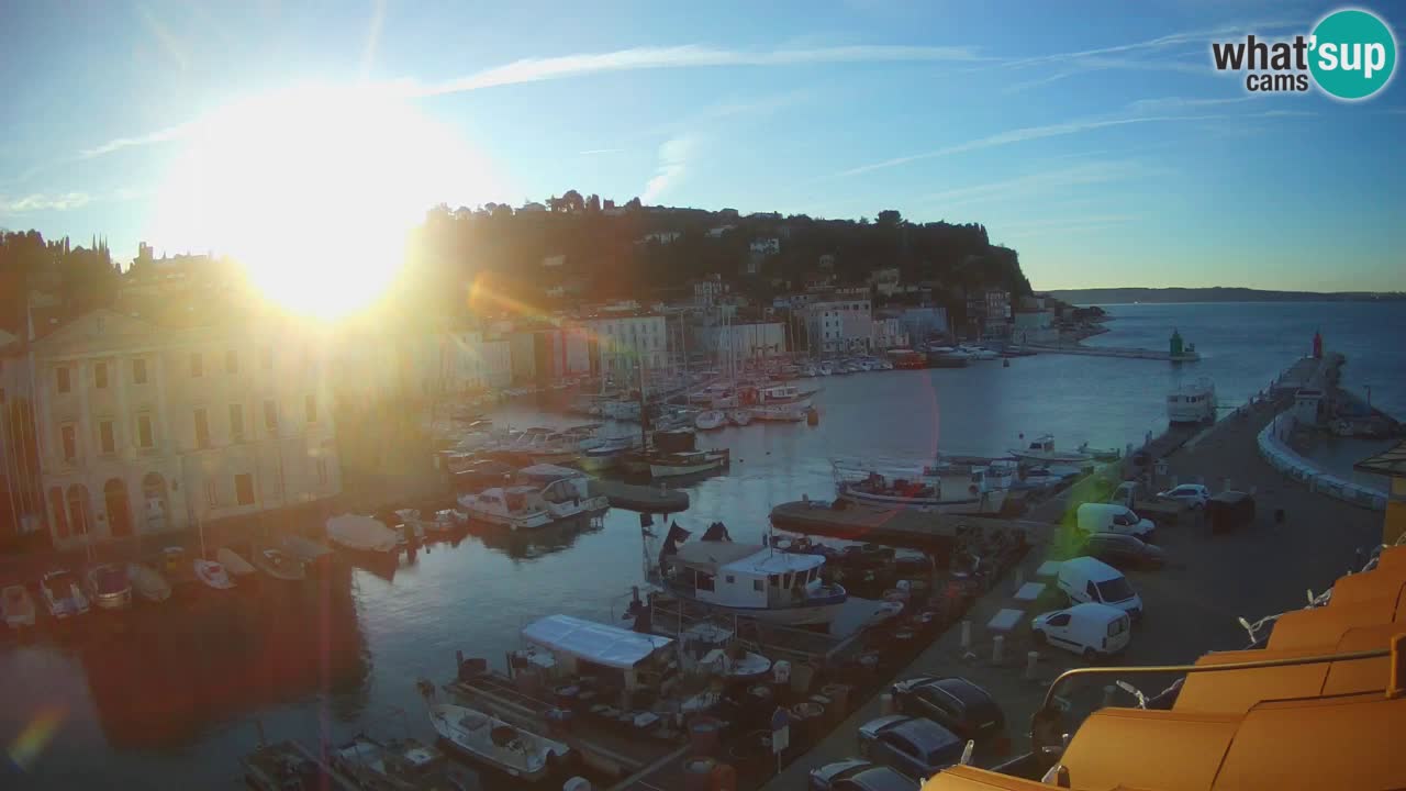 Live-Webcam aus Piran “Mandrač” – Erstaunliche Live-Ansicht von Villa Piranesi