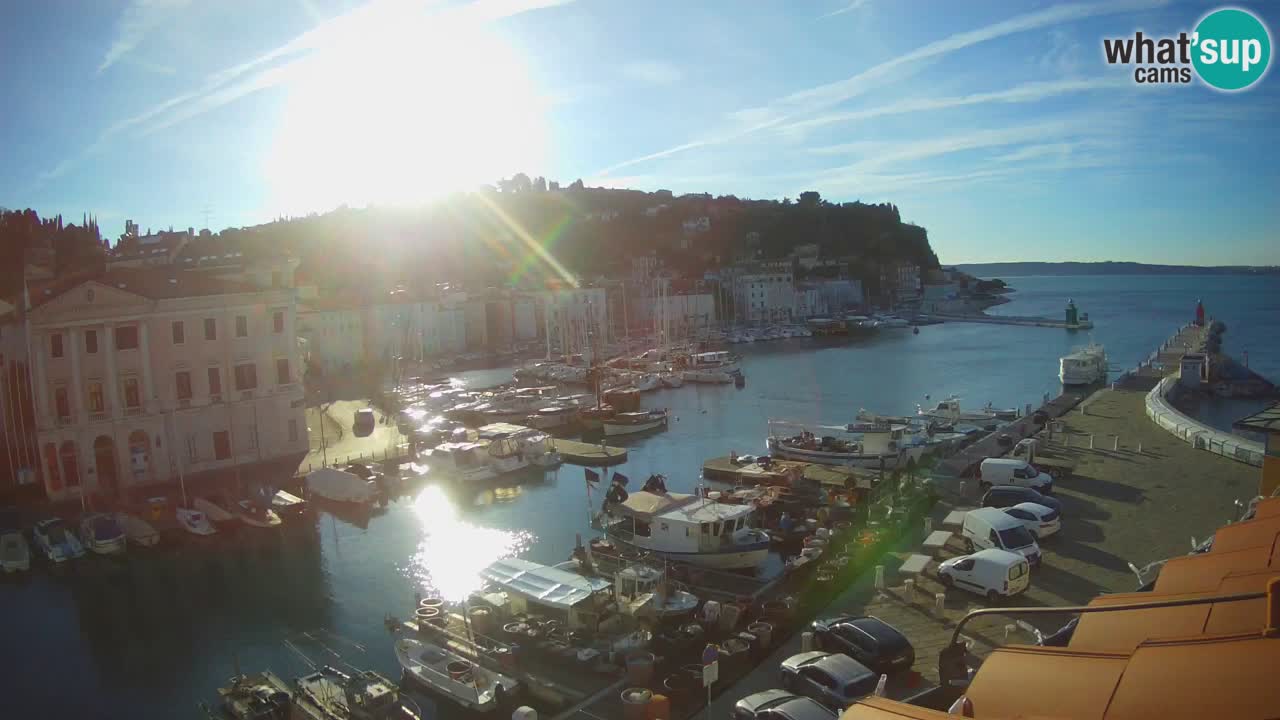 Live webcam da Pirano “Mandrač” – Splendida vista live da Villa Piranesi