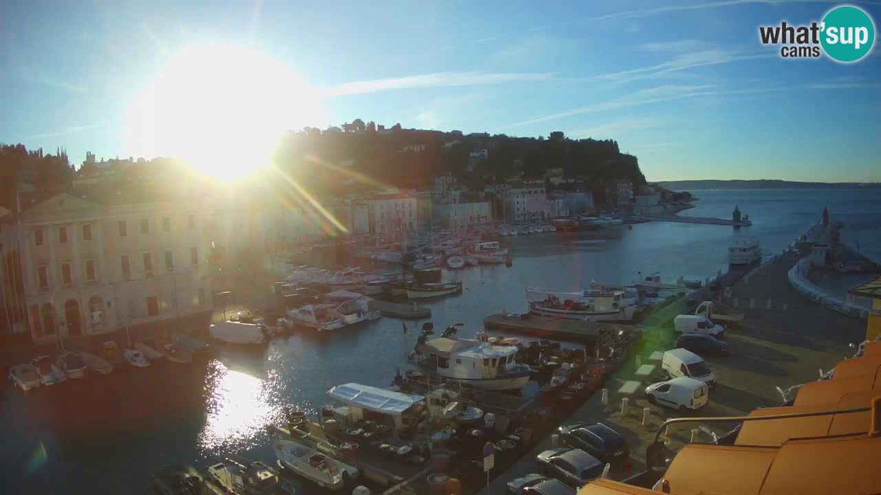 Live webcam da Pirano “Mandrač” – Splendida vista live da Villa Piranesi