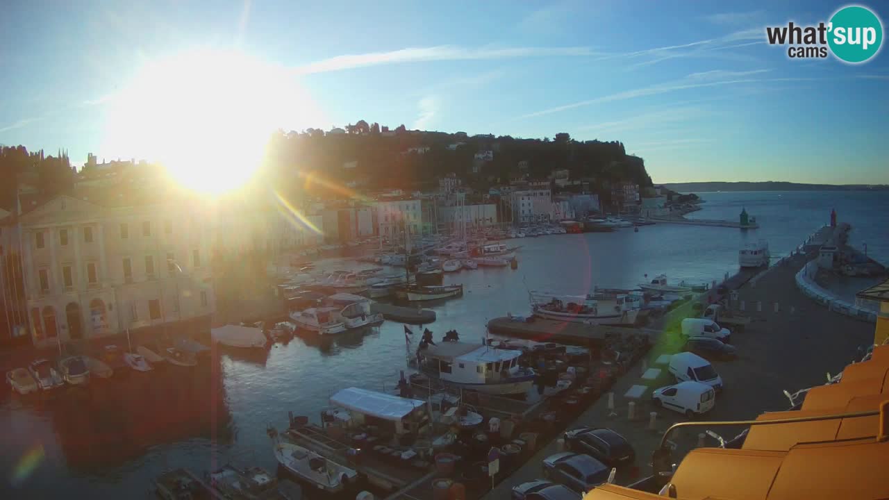 Live webcam da Pirano “Mandrač” – Splendida vista live da Villa Piranesi