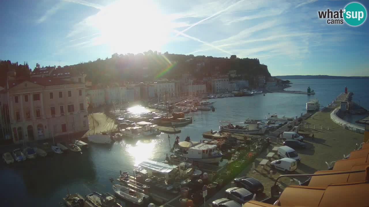 Live webcam from Piran “Mandrač” – Amazing live view from Villa Piranesi