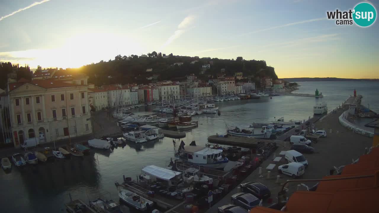 Live webcam from Piran “Mandrač” – Amazing live view from Villa Piranesi