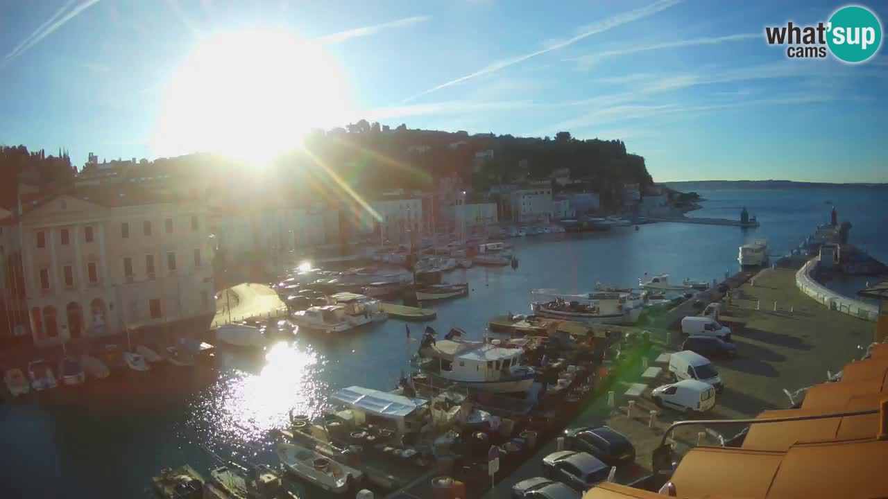 Live webcam da Pirano “Mandrač” – Splendida vista live da Villa Piranesi