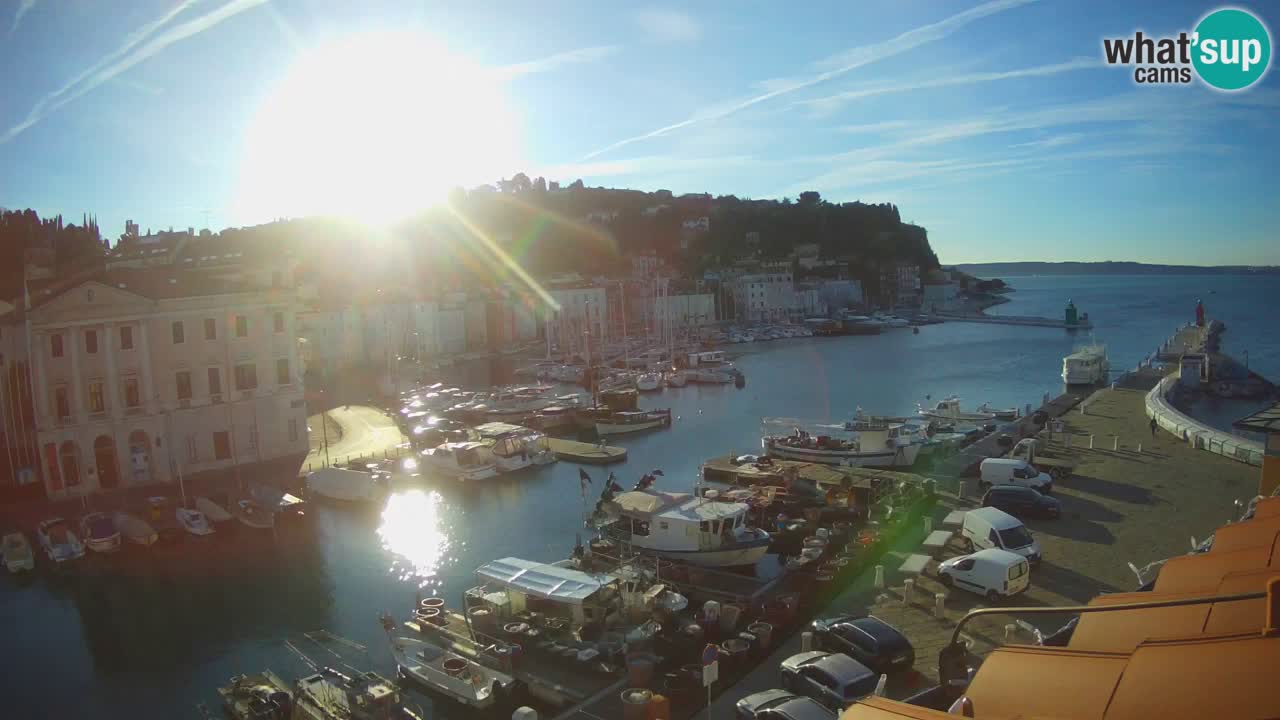 Live webcam from Piran “Mandrač” – Amazing live view from Villa Piranesi