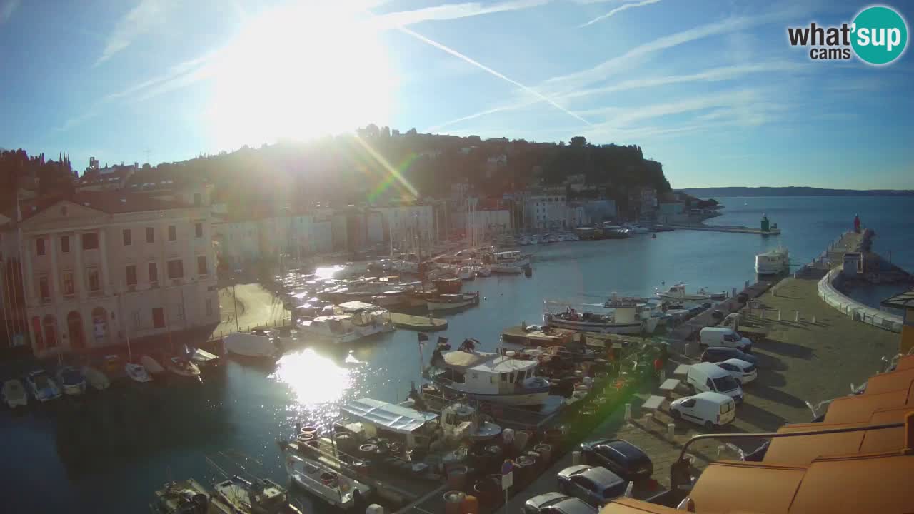 Live webcam from Piran “Mandrač” – Amazing live view from Villa Piranesi