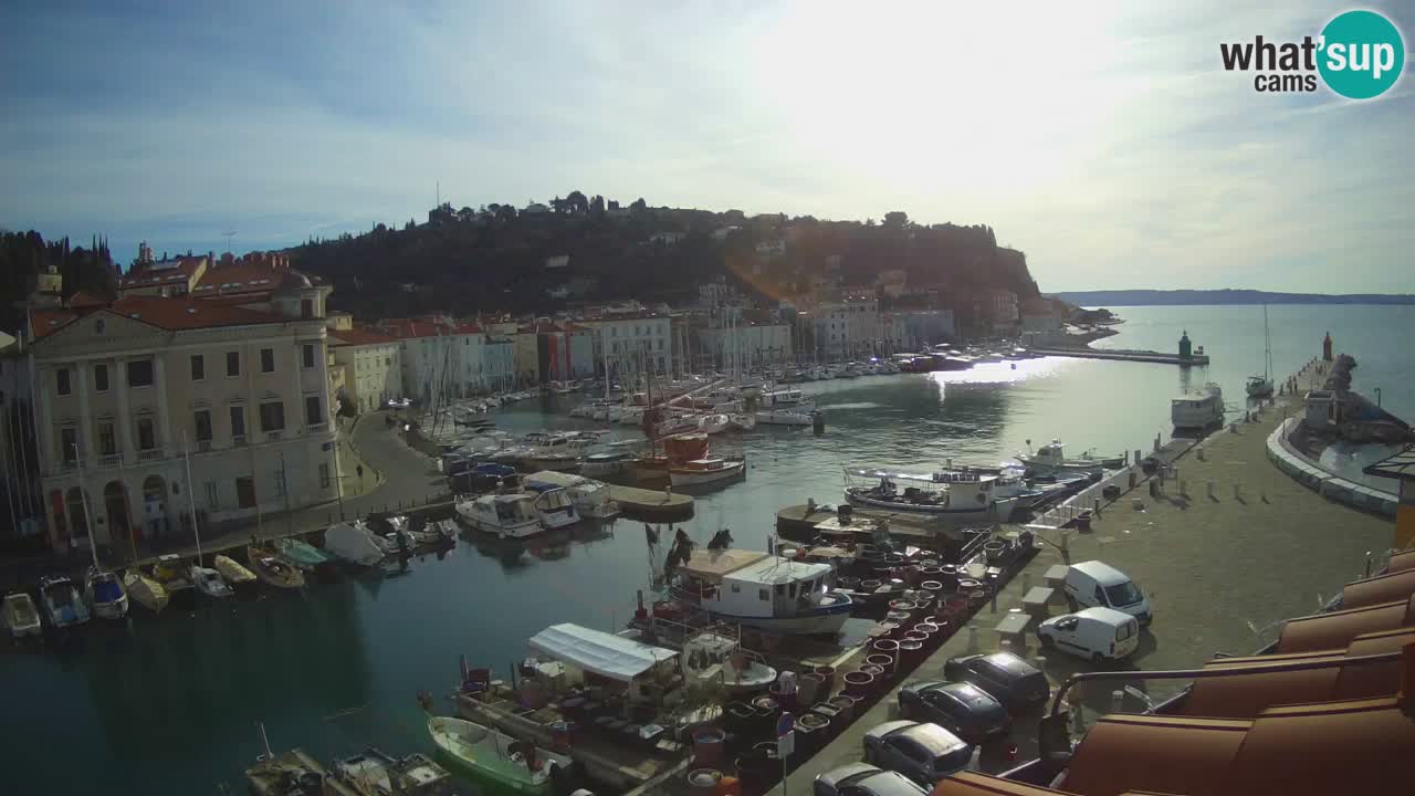 Cámara web en vivo desde Piran “Mandrač” – Increíble vista en vivo desde Villa Piranesi