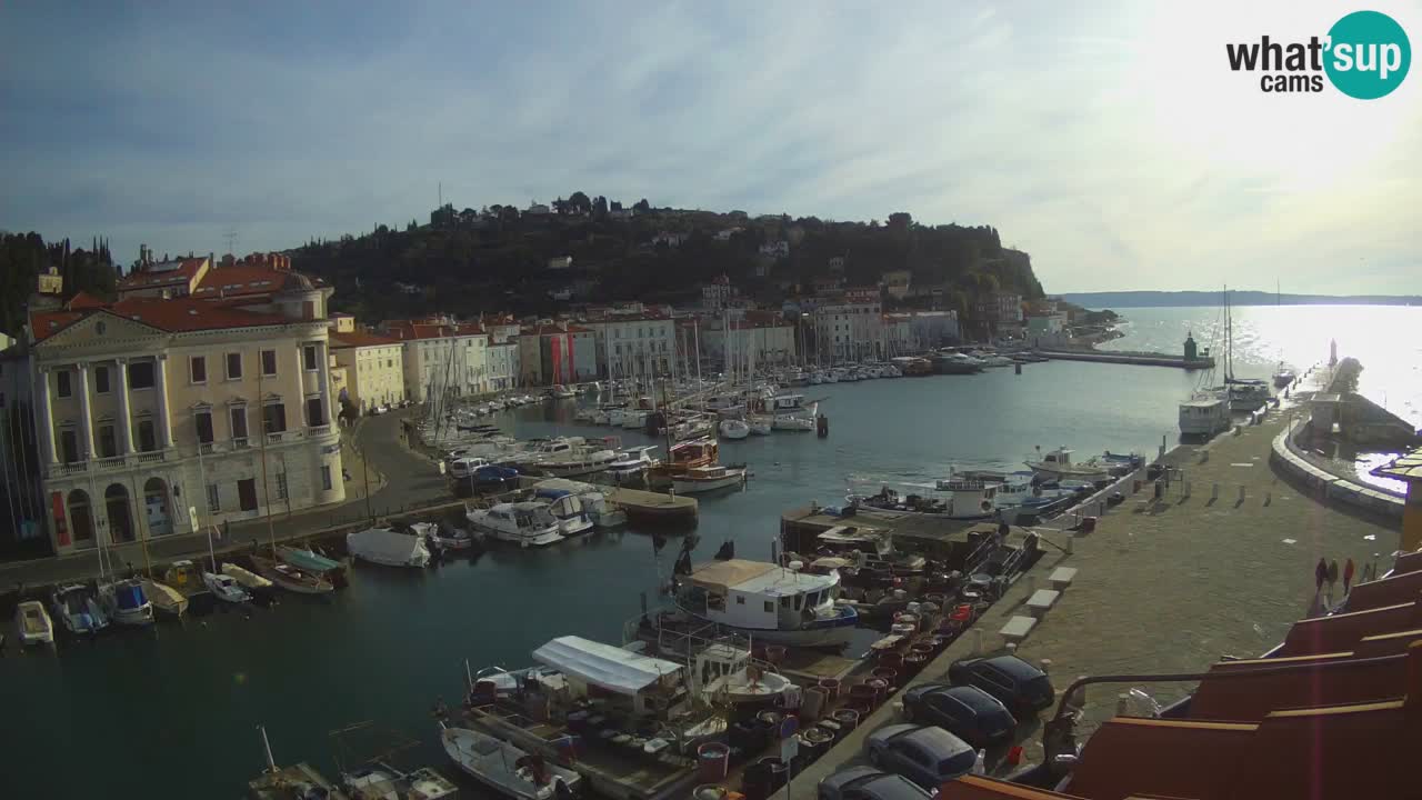 Cámara web en vivo desde Piran “Mandrač” – Increíble vista en vivo desde Villa Piranesi