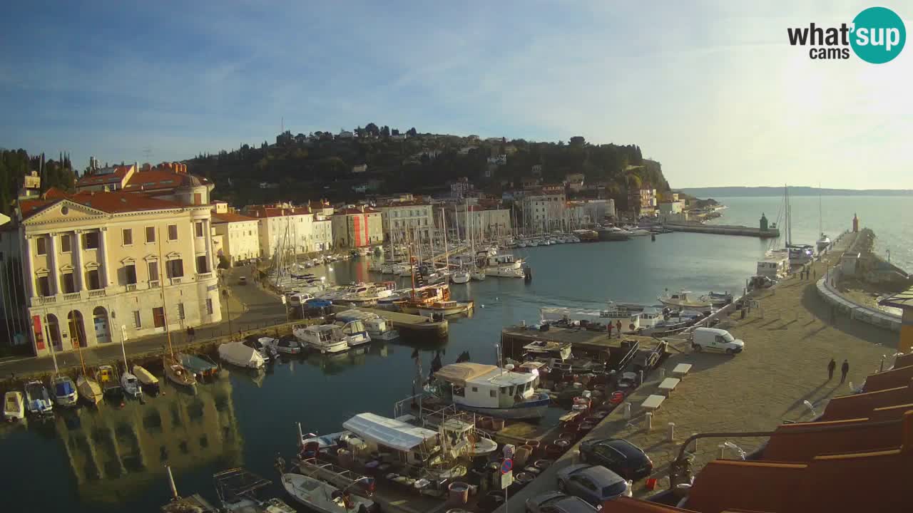 Live webcam from Piran “Mandrač” – Amazing live view from Villa Piranesi