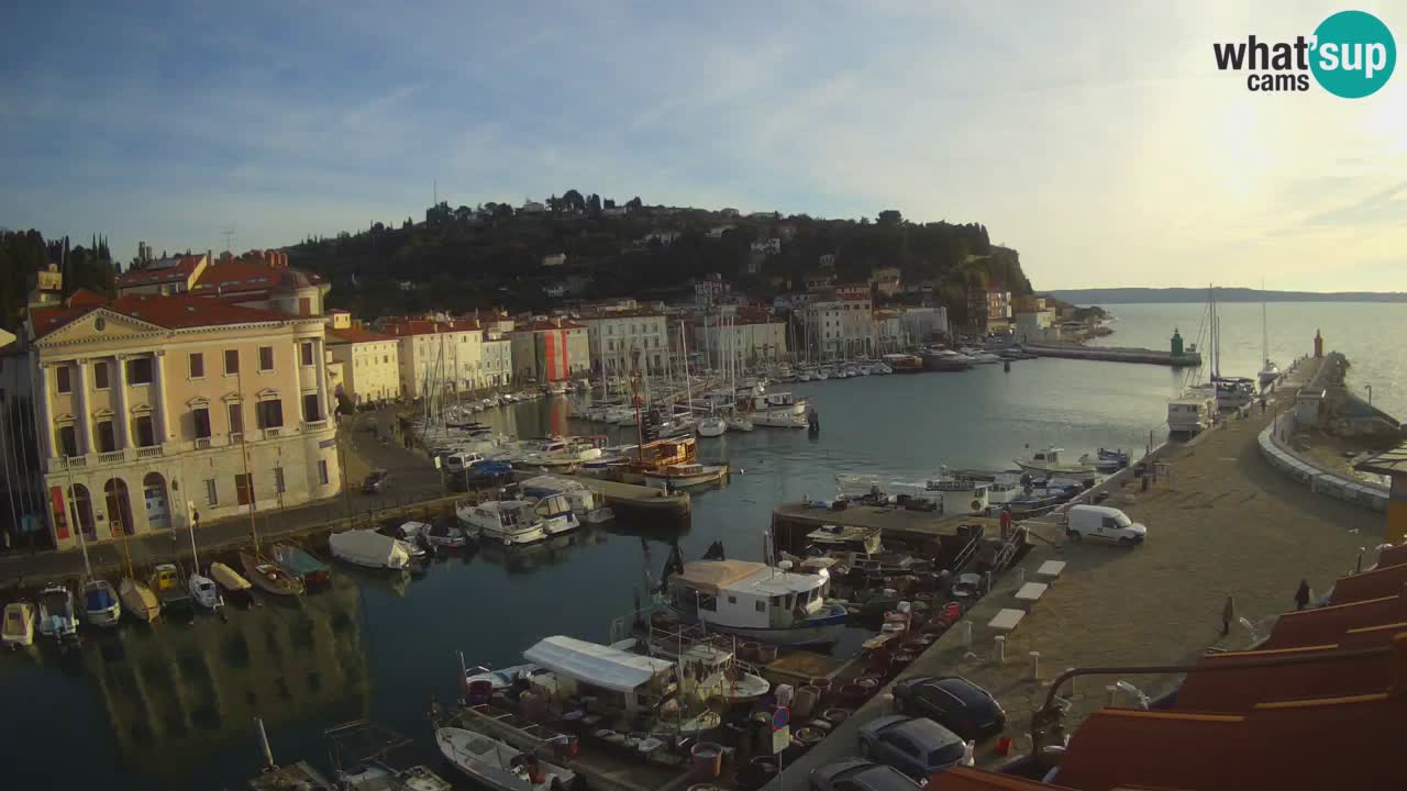 Live webcam da Pirano “Mandrač” – Splendida vista live da Villa Piranesi